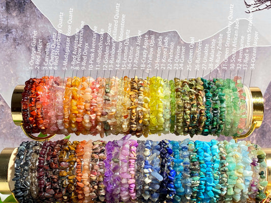 Crystal Bracelets (Chips of natural stone/semi precious Gems): Korea jade