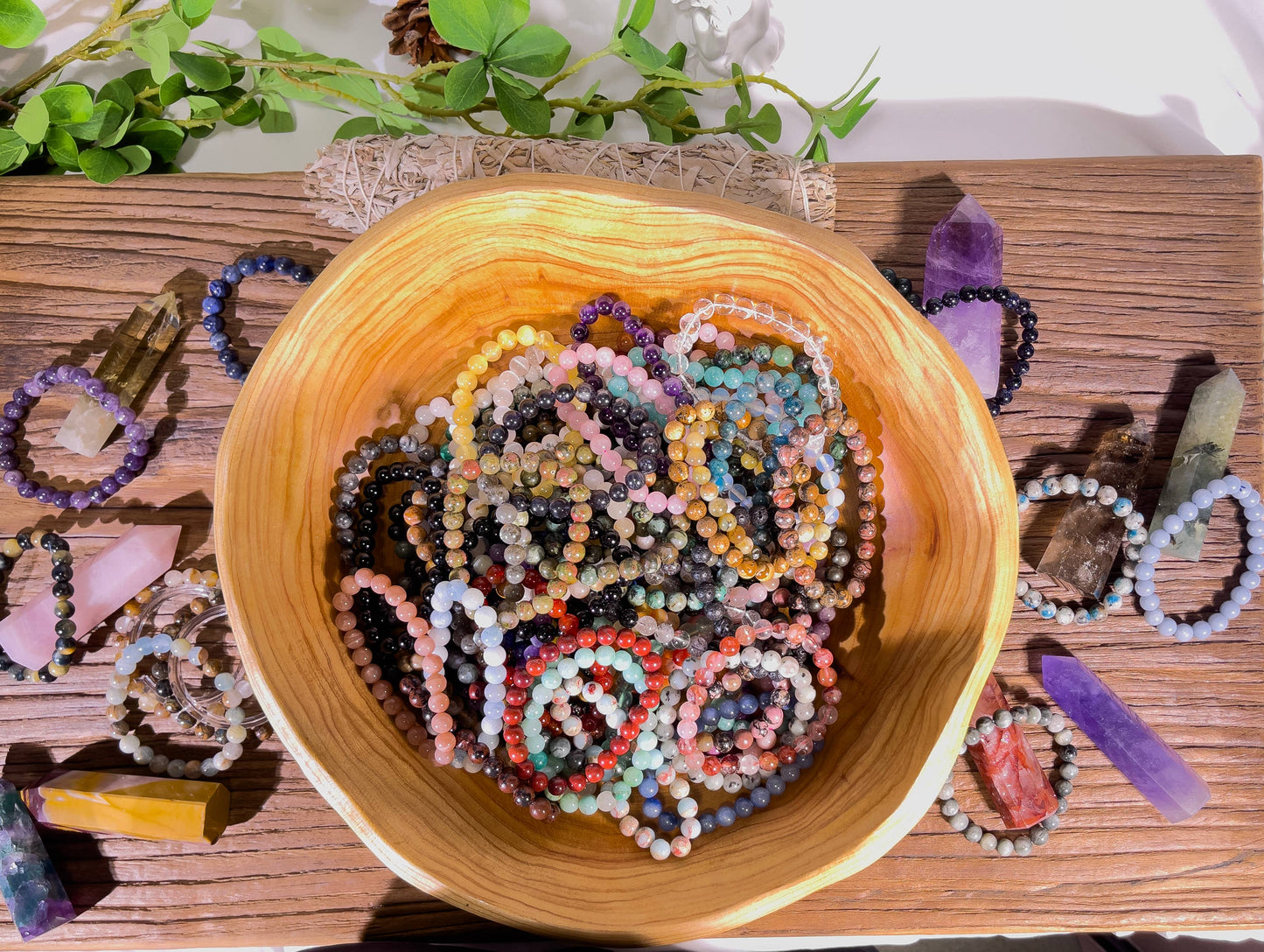 Crystal Bracelet Gemstone Beaded Jewelry, Healing crystal: Lava Volcanic Stone