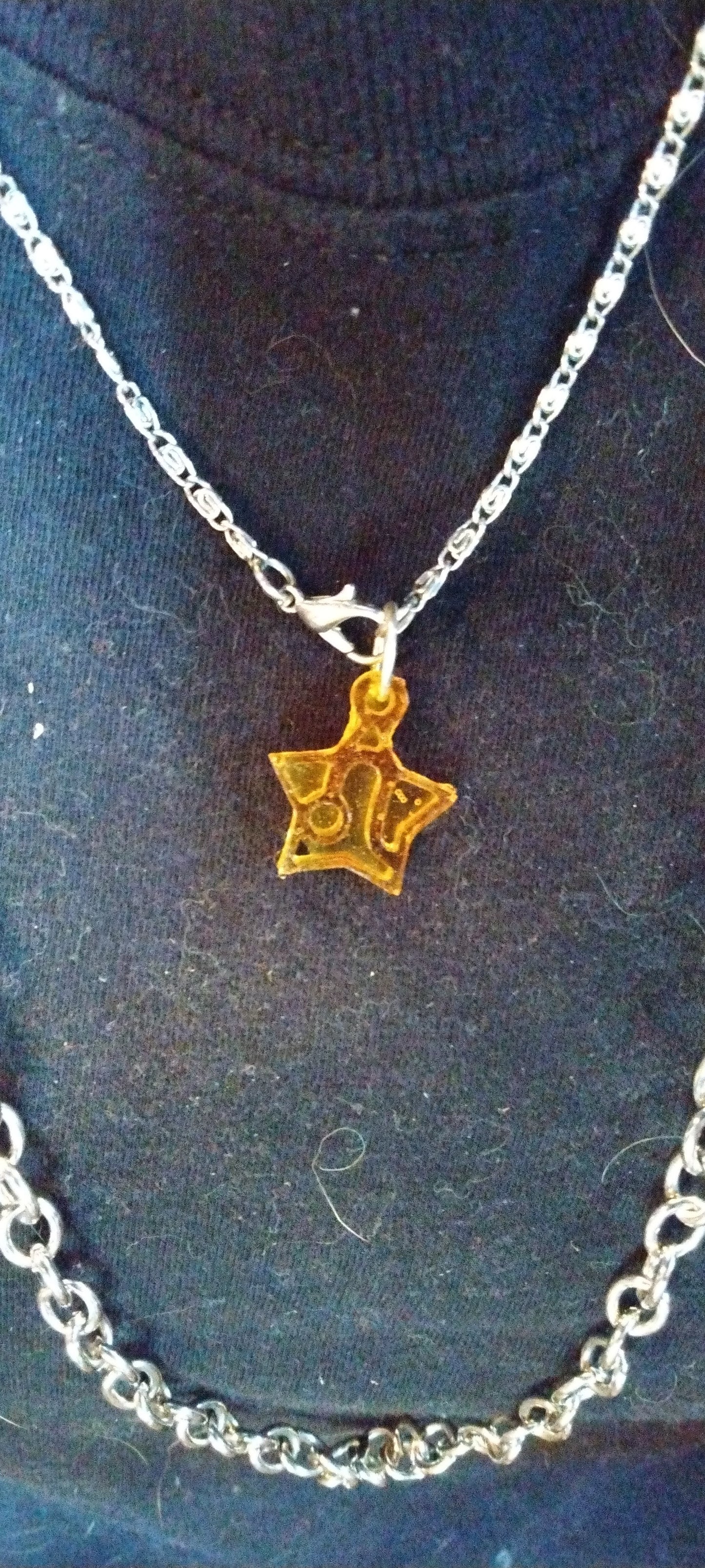 Zodiac Resin Necklace Pendent