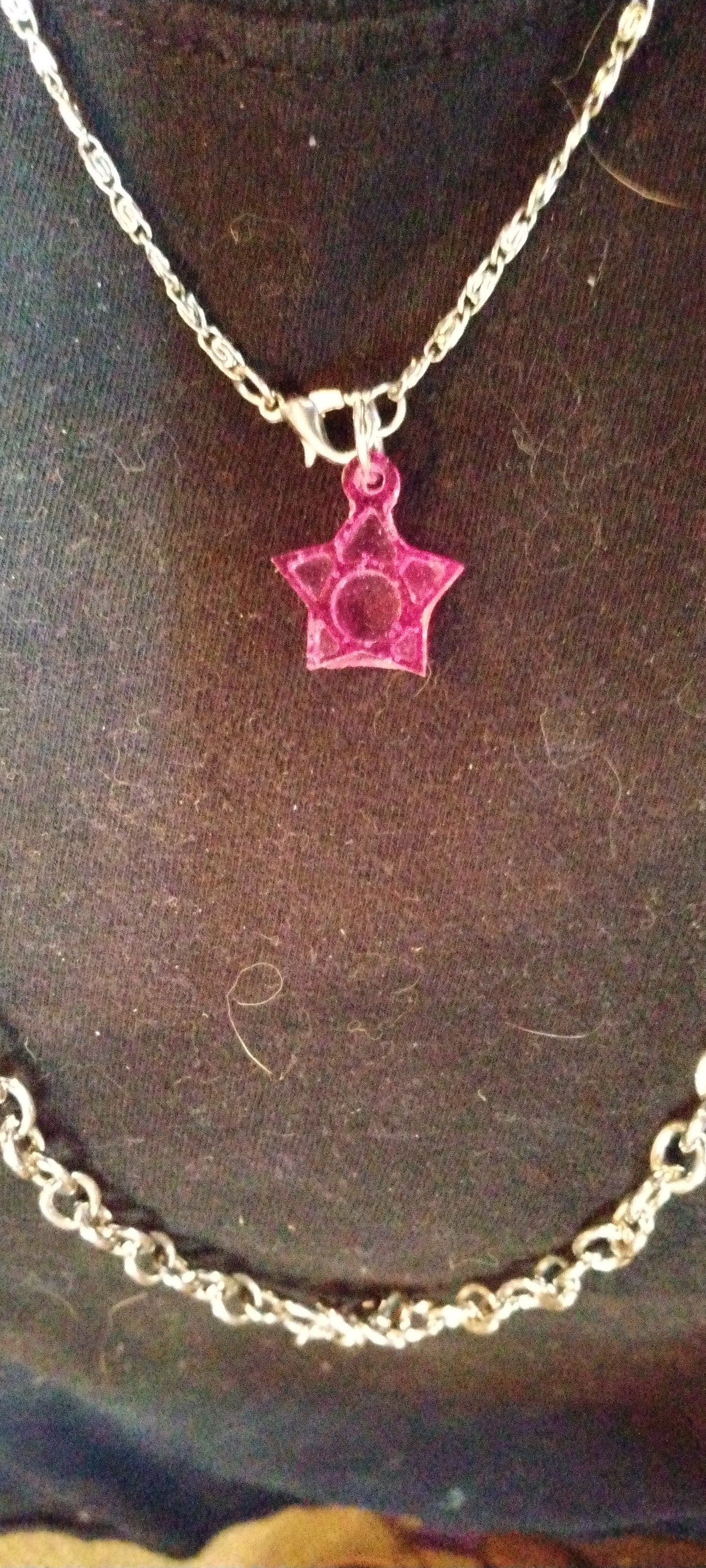 Zodiac Resin Necklace Pendent