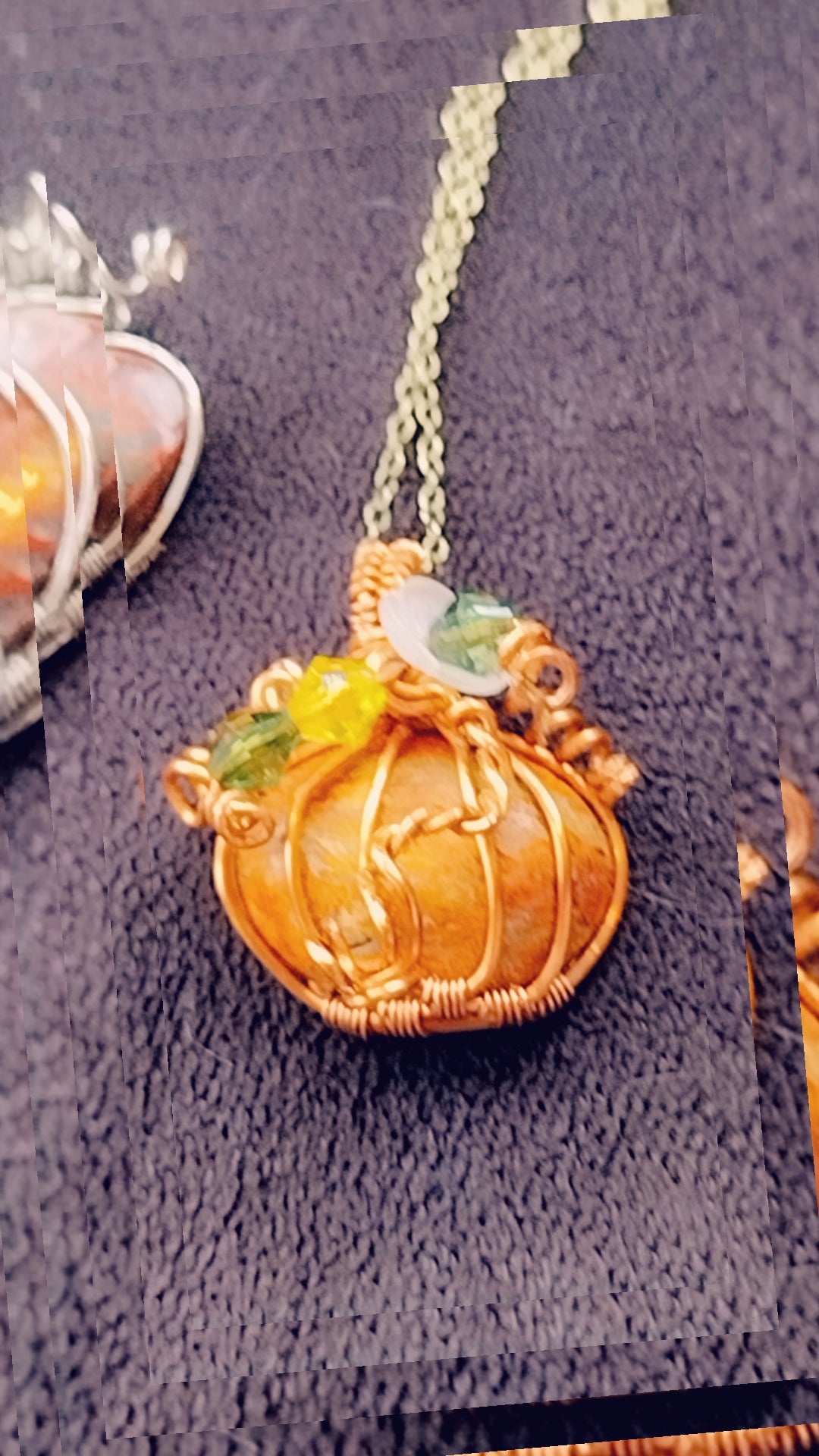 Orange Sea Jasper Pumpkin