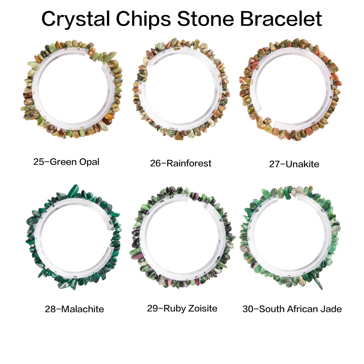 Crystal Bracelets (Chips of natural stone/semi precious Gems) -Golden Sunstone