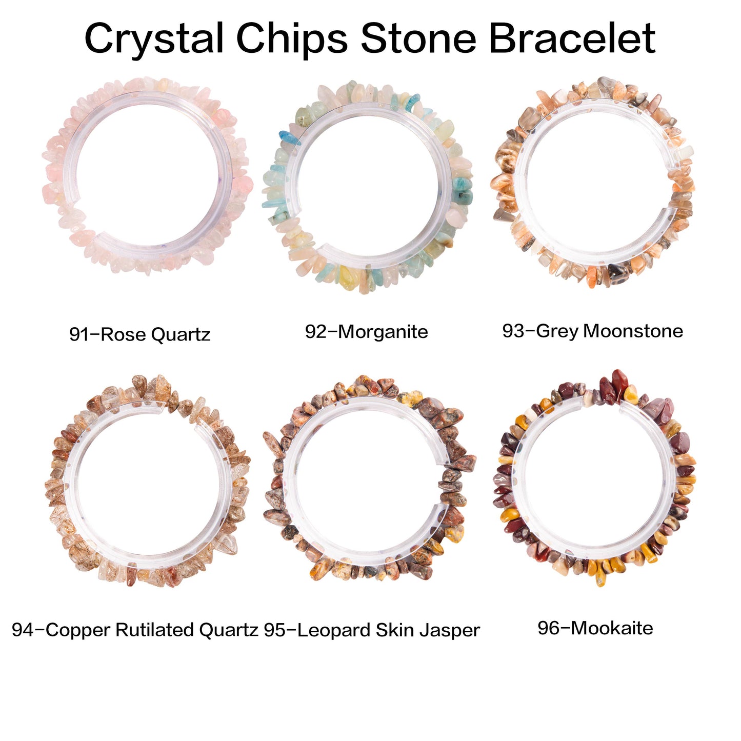 Crystal Bracelets (Chips of natural stone/semi precious Gems): Orange Garnet