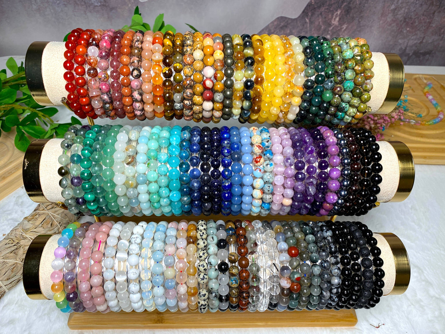 Crystal Bracelet, Gemstone Beaded Jewelry, Healing crystal: Africa Blood